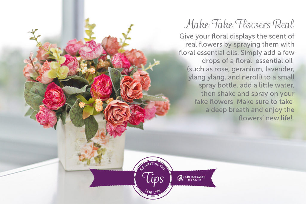 Making your artificial flowers smell great