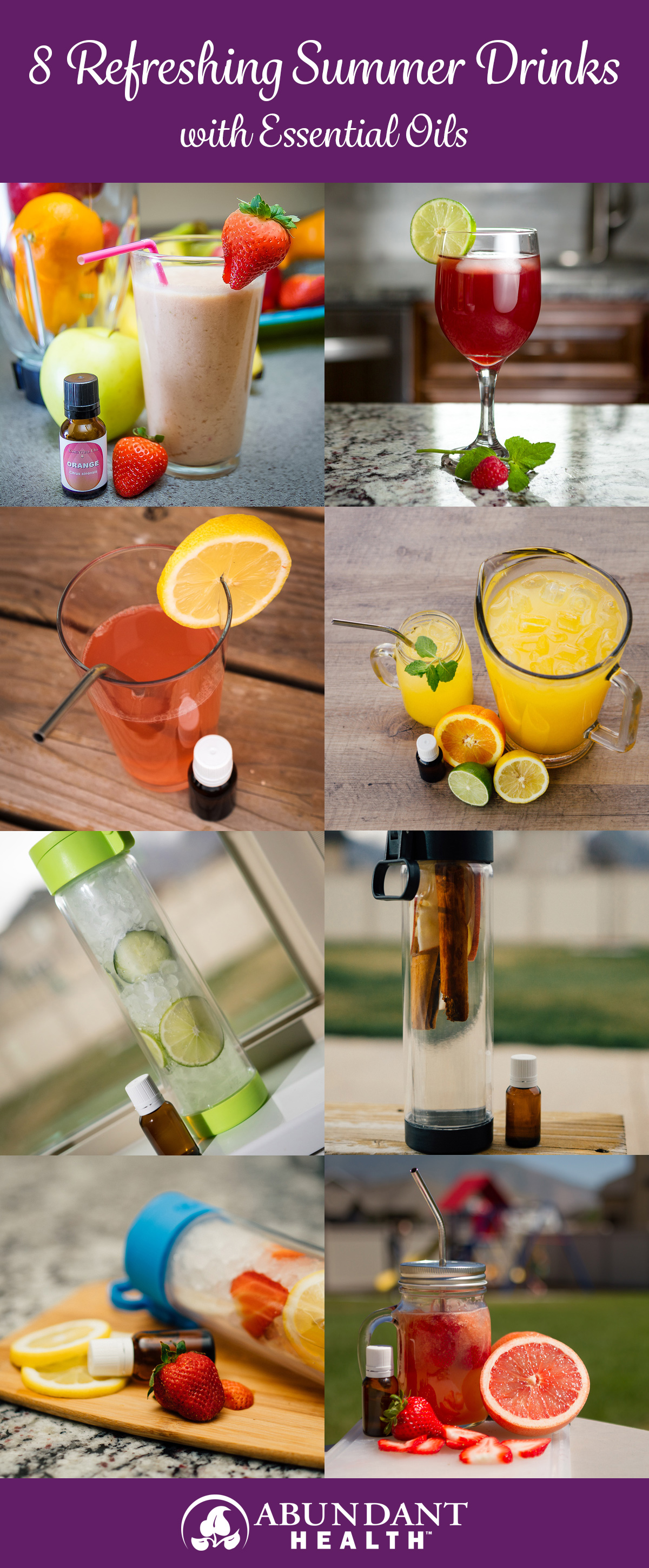 8 Refreshing Summer Drinks Pinterest